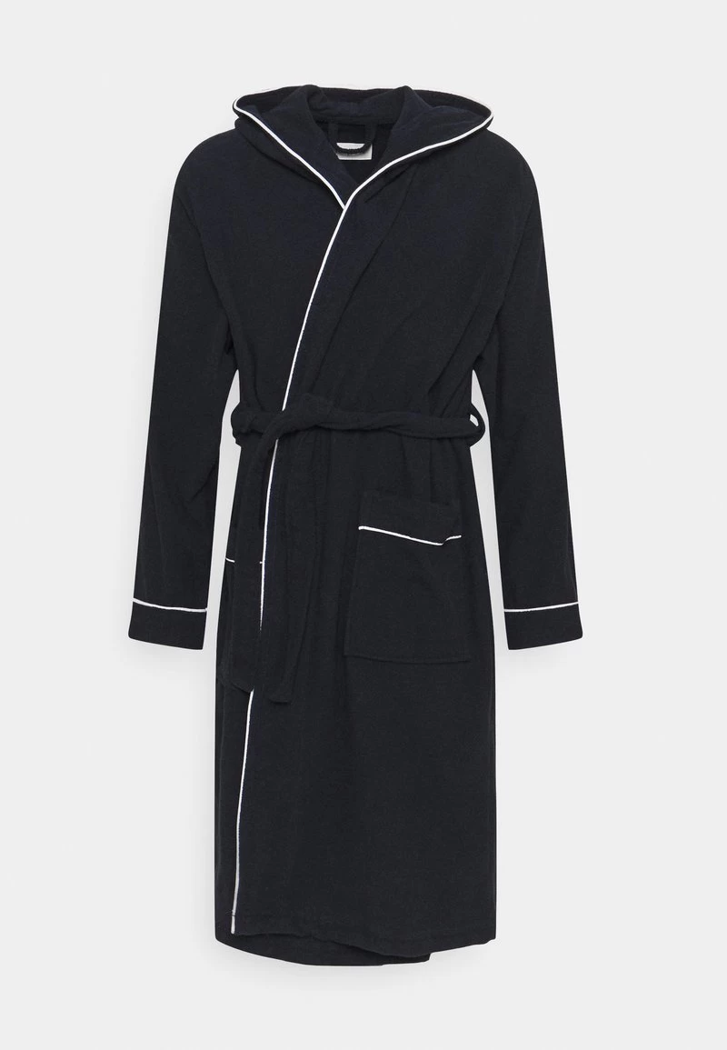 Pier One Bademantel - Black/red – Bild 5