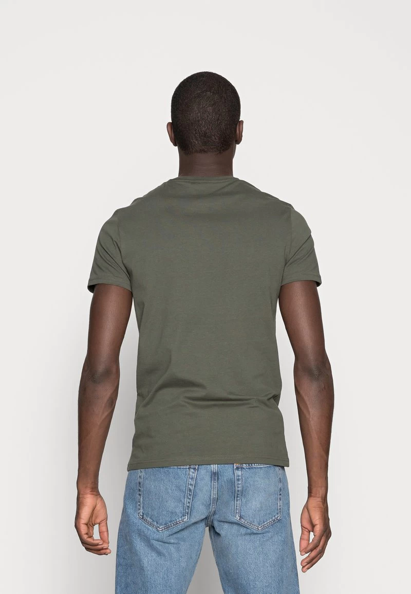 Pier One 3 PACK - T-Shirt Basic - Black/grey/green – Bild 3