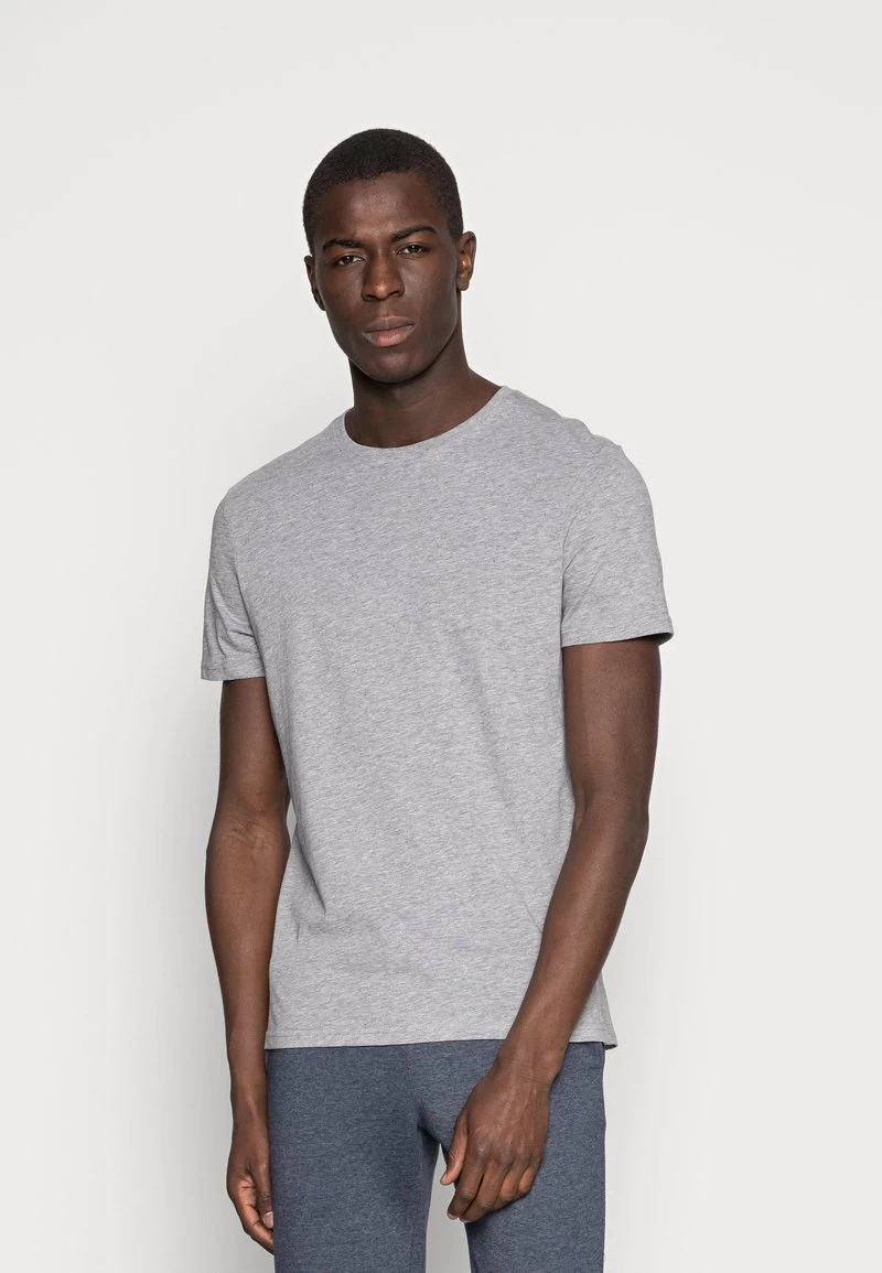 Pier One 3 PACK - T-Shirt Basic - White/black/light Grey – Bild 4