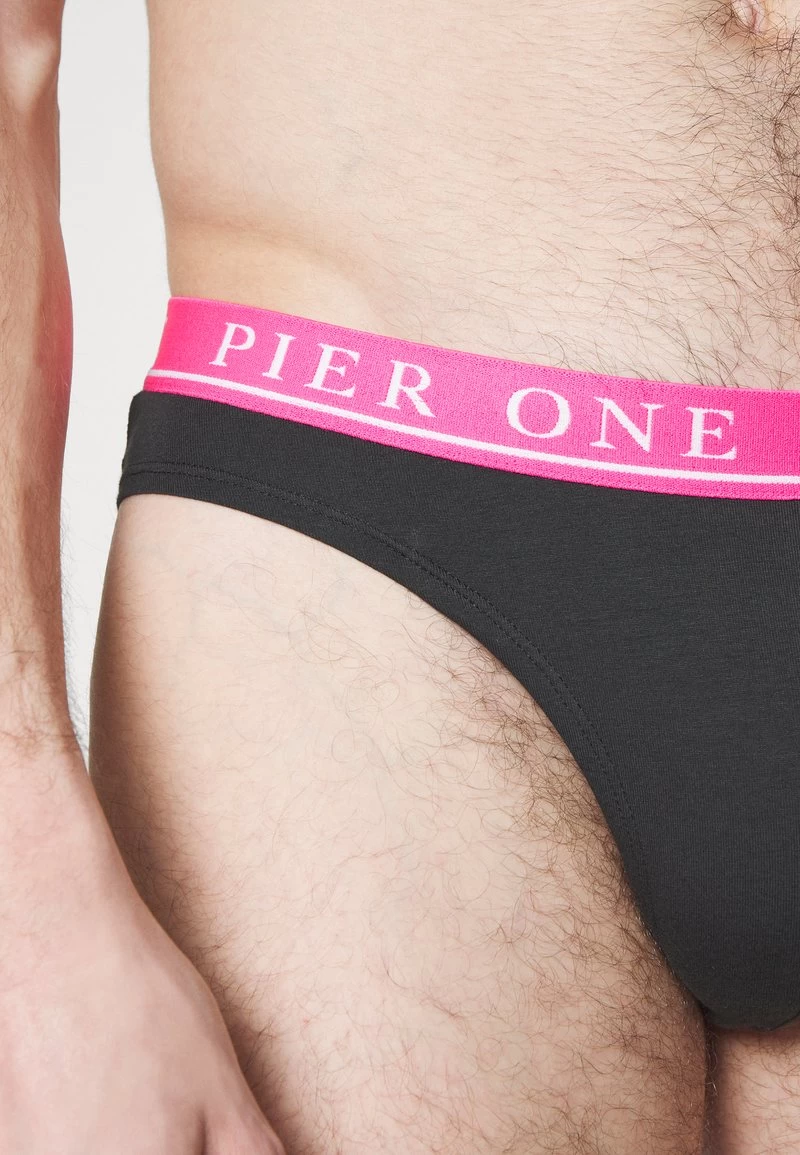 Pier One BRANDED WAISTBAND BRIEFS 3 PACK - Slip - Black – Bild 6