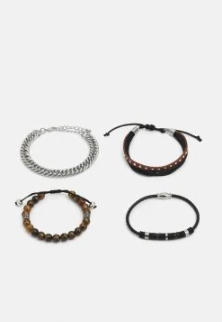 Pier One 4 PACK - Armband - Silver-coloured