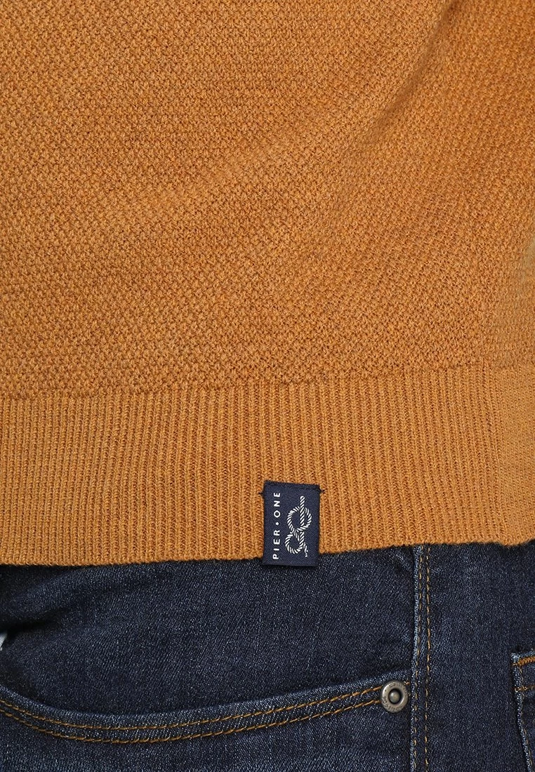 Pier One Strickpullover - Mottled Dark Yellow – Bild 6