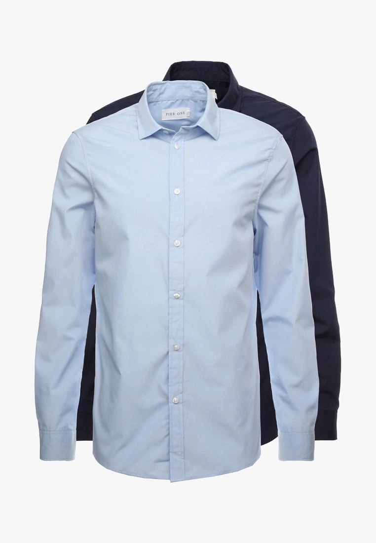 Pier One 2 PACK - Businesshemd - Light Blue/dark Blue – Bild 6