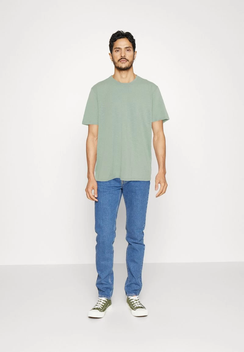 Pier One 5 PACK - T-Shirt Basic - Mint/off-white/khaki