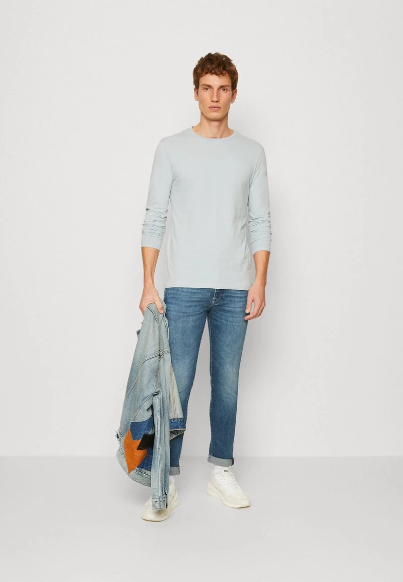 Pier One 2 PACK - Langarmshirt - Light Blue/dark Blue