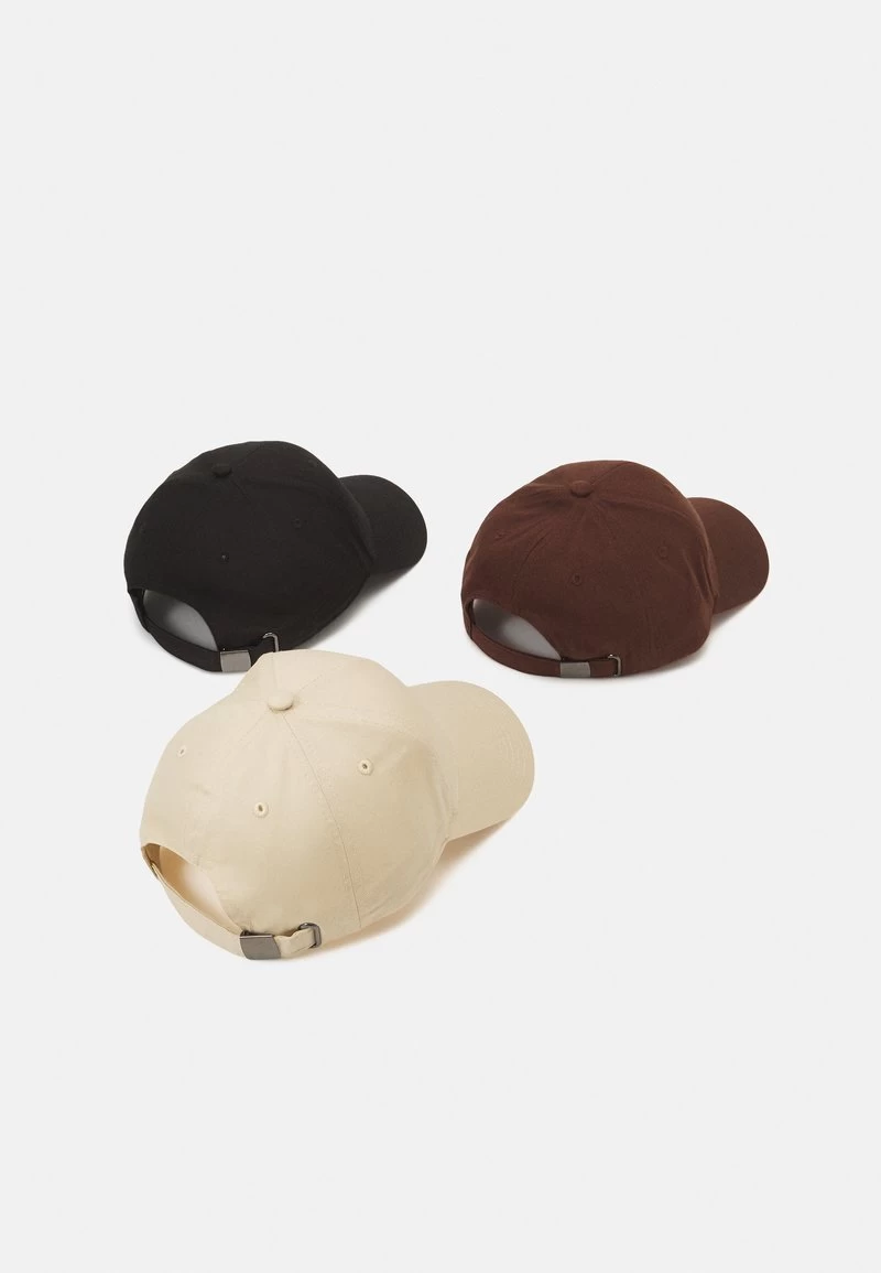 Pier One UNISEX 3 PACK - Cap - Black/dark Brown/beige – Bild 2
