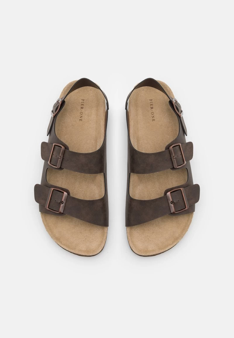 Pier One UNISEX - Riemensandalette - Dark Brown – Bild 4