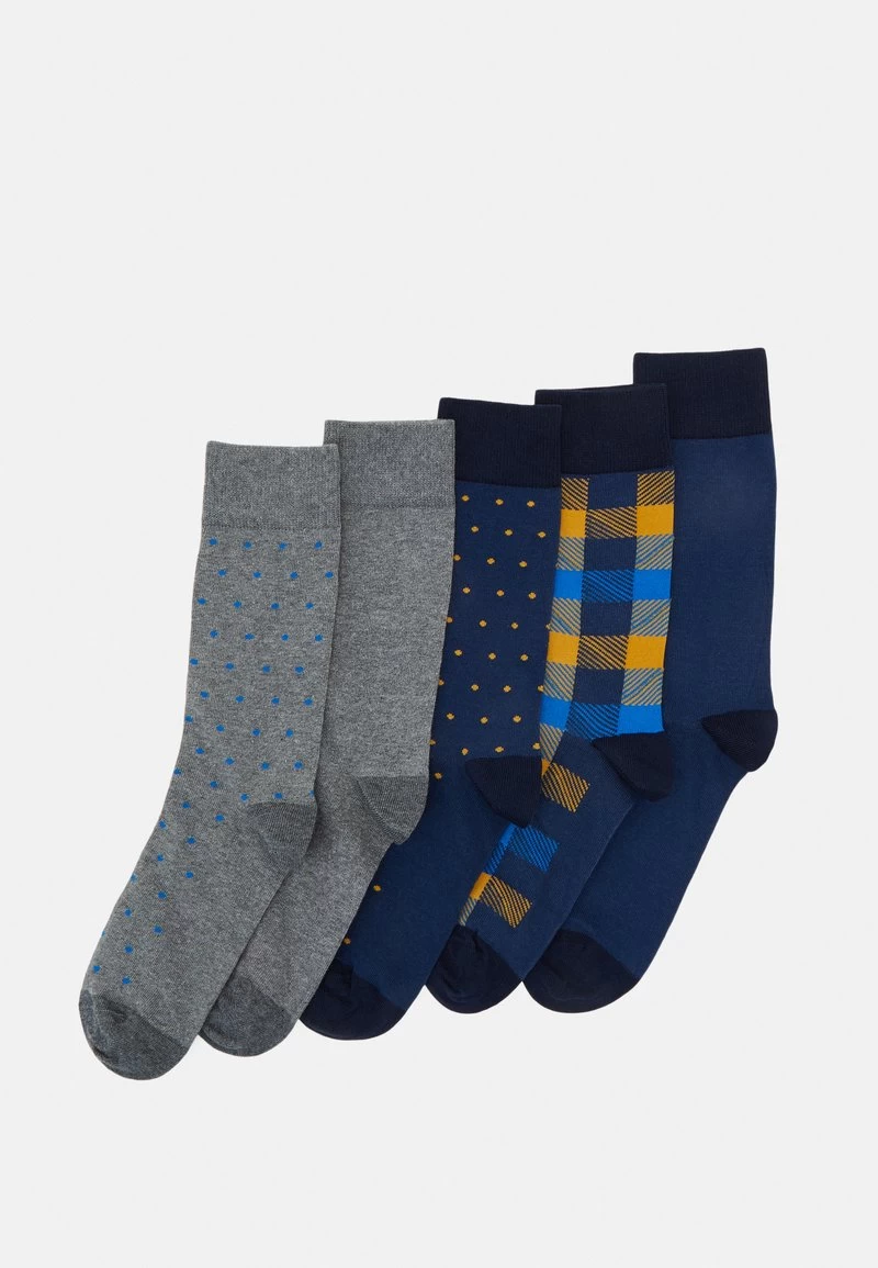 Pier One 5 PACK - Socken - Yellow/dark Blue/grey – Bild 4
