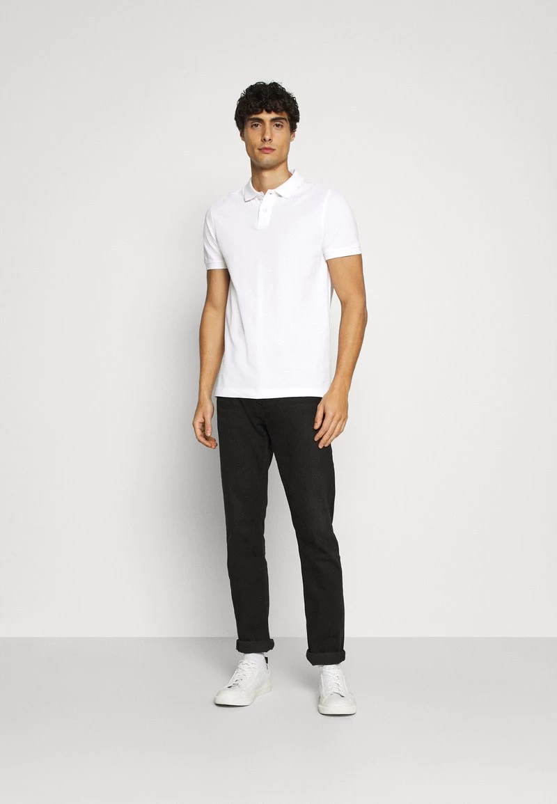 Pier One 2 PACK - Poloshirt - White/black – Bild 2