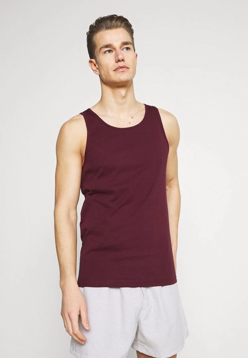 Pier One 3 PACK - Unterhemd/-shirt - Dark Blue/bordeaux/off-white – Bild 4