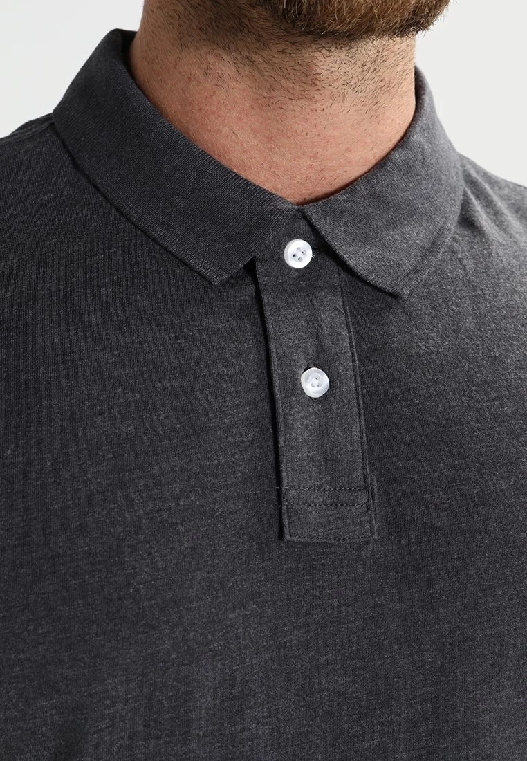 Pier One Poloshirt - Dark Grey Melange – Bild 4
